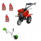 PACHET SUPER GOSPODARASI Motocoasa + Motocultor pe benzina,7CP, motor 212cmc freze incluse, latime de lucru 560-830mm Rotakt RO70SS